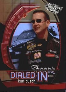 2004 Press Pass Trackside Dialed In #DI9 Kurt Busch 