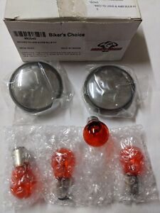 Bikers Choice - 161031 - Turn Signal Lens Kit, Smoked AS IS ONLY TWO LENS 
