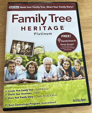 Family Tree Heritage Platinum 9  Ancestral Quest NEW Genealogy