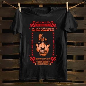 Alice Cooper 1975 Nashville TN Concert Cotton T -Shirt XL - Picture 1 of 2