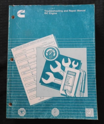 ORIGINAL CUMMINS ISC SERIES DIESEL ENGINE TROUBLESHOOTING REPAIR MANUAL 800+ pgs - Image 1 of 4