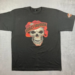 Harley Davidson Graphic T Shirt Mad River Sandusky Ohio Mens 2XL Black 2022 - Picture 1 of 10