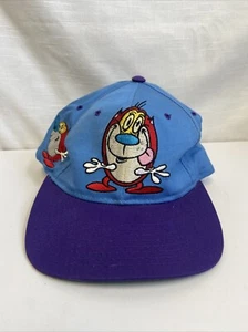 Cappello a scatto vintage 1993 Nickelodeon Ren & Stimpy American Needle Blockhead - Foto 1 di 7