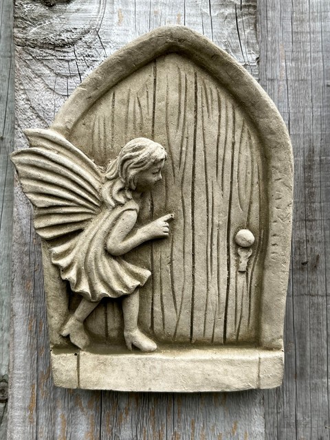 Puerta de hadas de hoja de goma, puerta de hadas, casa de hadas, casa de  hojas, jardín de hadas, accesorios de hadas, jardín en miniatura, comida de  hadas, hadas, muñecas 