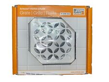 Schluter Systems Kerdi-Drain Grate 4-in Matte White Floral KDIF4GRKMBWD5