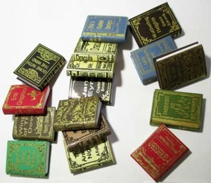 INSTANT LIBRARY #1 Book Ass't NI158-1 A Novel Idea 16 vols. DOLLHOUSE Miniature - Picture 1 of 3