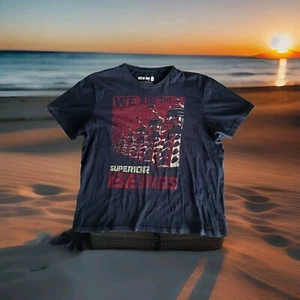 BBC Doctor Who Dalek Mens Black Cotton T Shirt Sz 2XL We are the Superior Beings - Picture 1 of 11