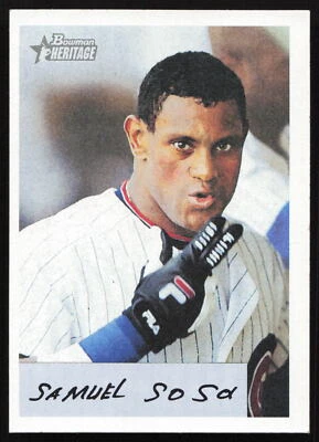 2002 Bowman Heritage #247 Sammy Sosa     Chicago Cubs Card - Image 1 of 2