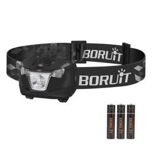 BORUIT LED Headlamp Camping Fishing Head Torch Headlight Light Lamp Waterproof - Picture 1 of 15