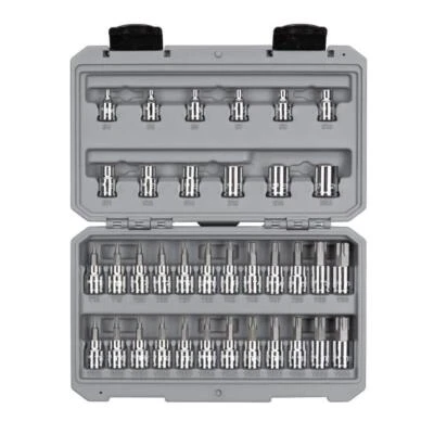 Socket Set 3/8 in Drive TR Torx Bit External Star Metric Storage Case (36-Piece) - Image 1 of 2