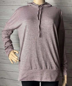 Skechers Hoodie Small rosa grau gestreift leicht Langarm Freizeit Oberteil - Bild 1 von 11
