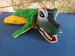 Handpuppe Krokodil mit Gummikopf ca. 25 cm groß - Bild 1 von 4