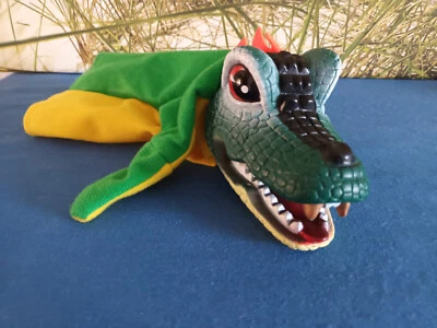 Handpuppe Krokodil mit Gummikopf ca. 25 cm groß - Bild 1 von 4