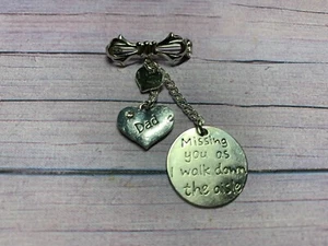'Missing You as I Walk Down the Isle Guardian Angel Charm, Bride/Groom Charm - Picture 1 of 2