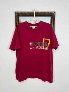 Camiseta de fútbol vintage Nike Portugal #17 camiseta de fútbol de Ronaldo roja nacional XL - Imagen 1 de 15