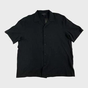 Rag & Bone Black Seersucker Shirt - Size Large - Picture 1 of 4