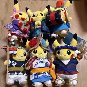 Pokemon Center Tohoku Pikachu Festival Plüsch 6er Set Limited Edition Japan NEU - Bild 1 von 2