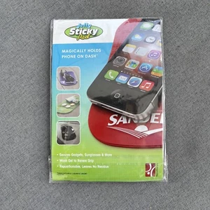 Handstands Jelly Sticky Pad VOLVO Tire Tracks Pattern Holds Phone On Dash Black - Picture 1 of 6