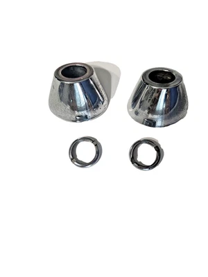 58-62 Corvette Wiper Arm Spacers w/Bezel Nuts (USED-OEM) GM #88217-3 & 4629511 - Image 1 of 4