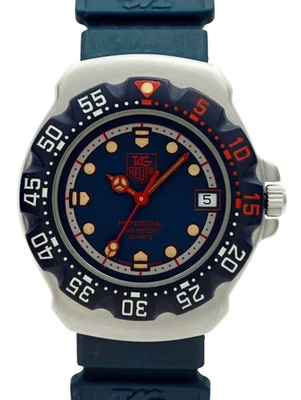 Tag Heuer 35 mm Fórmula 1 esfera azul/rojo/plateada ¡Reloj suizo de cuarzo! Ref: WA1210! Foto 1 de 4