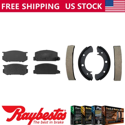 Передние металлические тормозные колодки и задние колодки Element3 для 1980 Subaru DL - Raybestos - Изображение 1 из 4