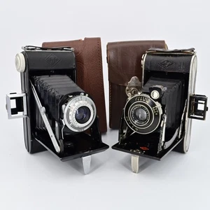 Agfa Billy + Record 6.3 Folding Camera (Speedex) Vario 120 film w/ Leather Case - Picture 1 of 18