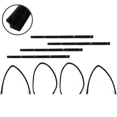 8pcs Window Belt Weatherstrip Kit for Dodge Charger 74-78 D100 Pickup Plymouth - Image 1 of 4