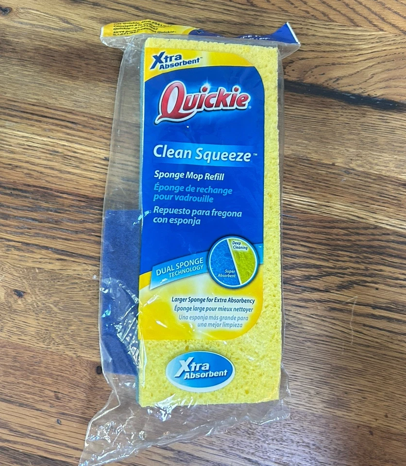 Repuesto de fregona esponja Quickie Clean Squeeze - tipo H extra absorbente NUEVO sellado Foto 1 de 4
