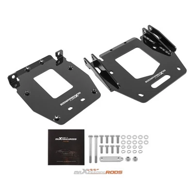 Front Powder Coated Mount for Polaris RZR S4 900 2015-2018 Black Steel UTV - Image 1 of 4