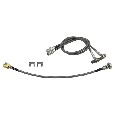 Stainless Braided Brake Hose Kit 2wd 1988-98 Chevrolet GMC C1500 C2500 3pc - Image 1 of 4