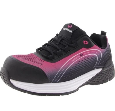 Zapatos de trabajo y seguridad Wolverine Dash rosa con puntera compuesta W080091- para mujer talla 6 Foto 1 de 4