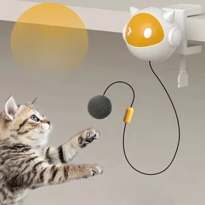 Spring Rod Motorized Cat Toy Automatic Rolling Ball Relieve Boredom - Picture 1 of 12