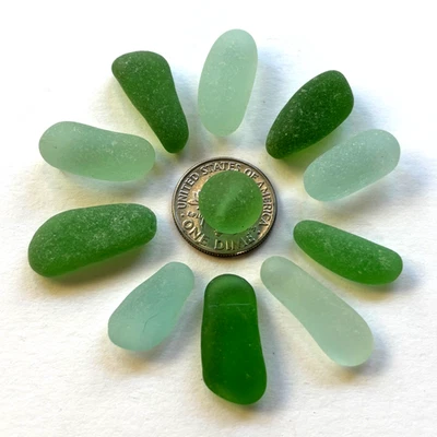 Vidrio de mar Surf Tumbled “calidad joyería” 11 piezas reciclado naturalmente Foto 1 de 2