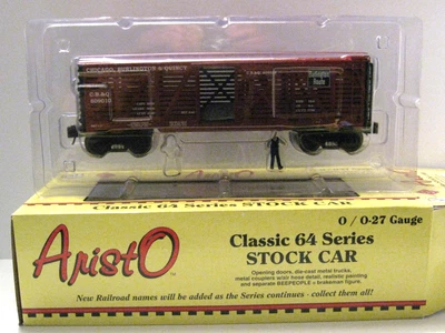 Aristo Craft Trains Classic 64 Series C.B.&Q Stock Car #609010 Foto 1 de 4