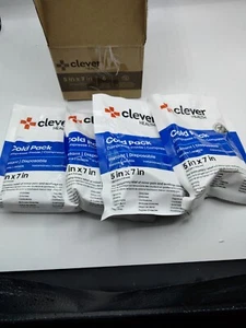4x Clever Health Cold Pack Pain Relief Compress Disposable Ice First Aid 5x7 - Picture 1 of 3