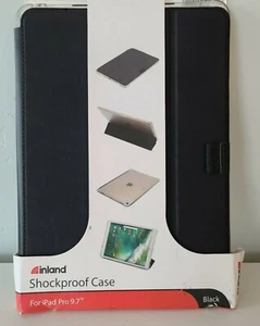 INLAND- iPad Pro 9.7" Shockproof Case Cover - Black / Clear - Picture 1 of 2