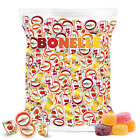 Fida Bonelle Italian Assorted Fruit Jelly Candy, Individually Wrapped, Vegan, 1 