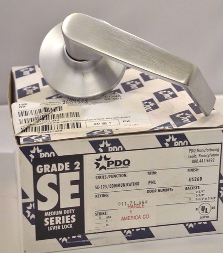 PDQ Commercial Lockset SE-125 PHL COMMUNICATING 2 3/4