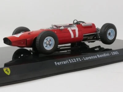 Ixo Die Cast F1 Ferrari 512 F1 #17 Lorenzo Bandini 1965 1/24 LAF1816 - Immagine 1 di 3