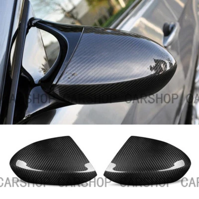 Para BMW M3 E90 E92 E93 2008-2013 Cubierta de espejo lateral de fibra de carbono Tapas de superposición Foto 1 de 4