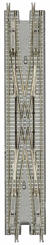 Rokuhan R082 220mm Double Crossover 1 pc (1/220 Z Scale) Japan - Image 1 of 3