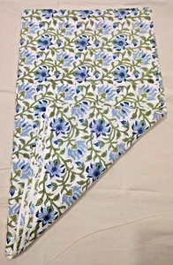 Indian Handmade Soft Cotton Hand Block Print Fabric In The Yard - Picture 1 of 12