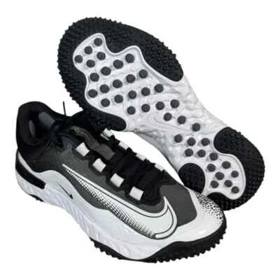 Womens Nike Alpha Huarache Elite 4 Turf Softball Shoes FD2746-002 Size 11 - Image 1 of 4