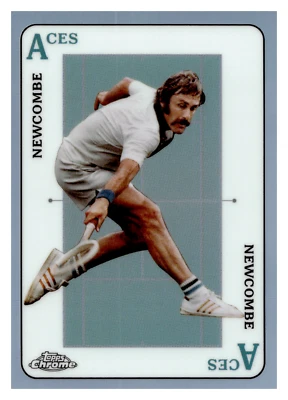 2021 TOPPS CHROME TENNIS JOHN NEWCOMBE ACES 反光卡插入 SP! $1.25 平底船 — 第 1/2 张图片
