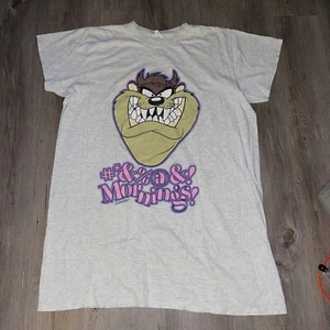 Vintage 1995 Looney Tunes Taz Tasmanian Devil Long T-Shirt One Size XL Sleep - Bild 1 von 6