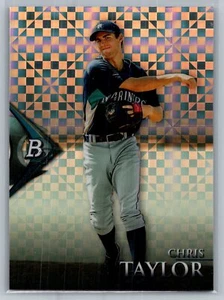 2014 Bowman Platinum #BPCP63 Chris Taylor Chrome Prospects X-Fractors - Foto 1 di 2