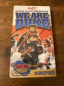 We Are Duke - 2001 NCAA Championship Video VHS Battier Dunleavy Blue Devils NEW - Picture 1 of 4