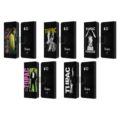 OFFICIAL TUPAC SHAKUR KEY ART LEATHER BOOK CASE FOR HTC PHONES 1 - Image 1 of 4
