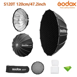 Godox S120T 120cm Umbrella Softbox Quick Release Soft Boxes Light Diffuser +Grid - Picture 1 of 11