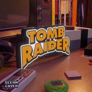 Tomb Raider LED Retro Gaming Licht RGB Schild - Bild 1 von 5